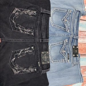 2 pair miss me jeans
